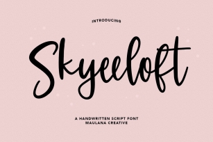 Skyeeloft Handwritten Script Font Download