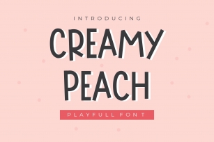 Creamy Peach Font Download
