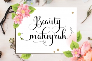 Beauty maheyrah Font Download