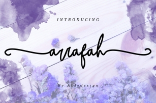 Arrafah Fashionable Handwritten Font Download