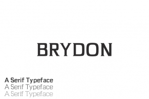 Brydon Serif Typeface Font Download