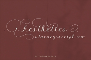 Aesthetics Luxury Script Font Download