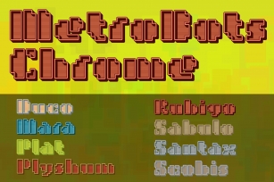 MetroBots Chrome Font Download