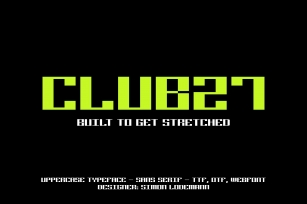CLUB27 Typeface Font Download