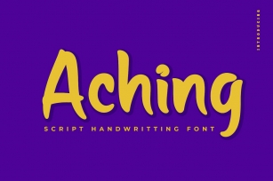 Aching Font Download