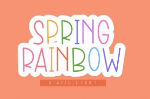 Spring Rainbow Font Download