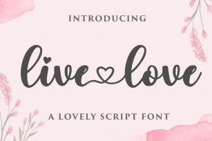 Live Love -Script Font Download