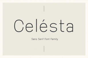 Celesta - Sans Serif Font Font Download