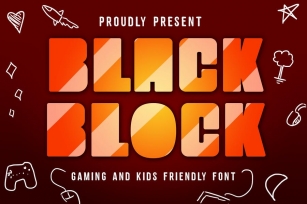 Black Block Gaming Font Font Download