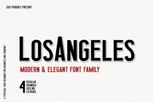 Los Angeles Business Font Family Font Download