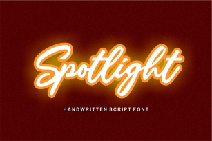 Spotlight Handwriting Font Font Download