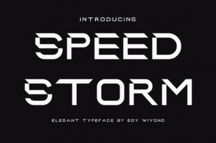 Speed Storm Font Download