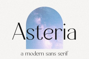 Asteria // A Modern Sans Serif Font Download