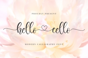 Hello Cello Font Download