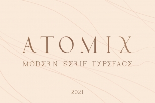 Atomix Modern Serif Typeface Font Download