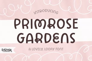 Primrose Gardens a lovely loopy font Font Download