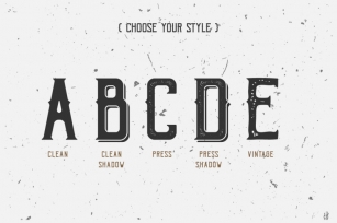 Bohem Typeface - 5 Font Style Font Download