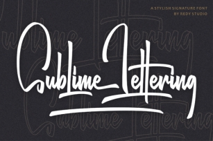 Sublime Lettering Font Download