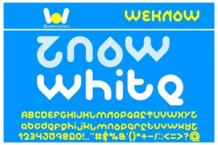 Znow White Font Download