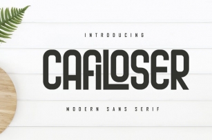 Cafiloser - Modern Sans Serif Font Download