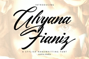 Alvyana Fianiz | A Stylsih Handwritten Font Font Download