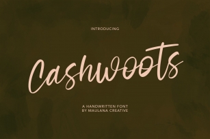 Cashwoots Handwritten Font Download
