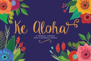Ke Aloha Script + Tropical Bonus Font Download