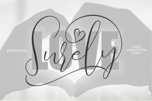 Love Surely | Handwritten Script Font Download
