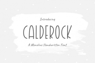 Calderock Font Download