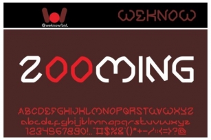Zooming Font Download
