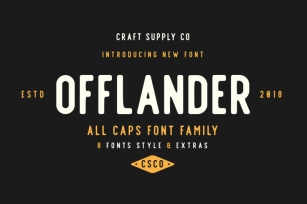 Offlander - Font Family Font Download
