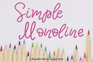 Simple Monoline A Handwritten Font Font Download