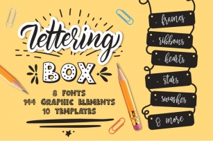 Lettering box. Creative collection. Font Download