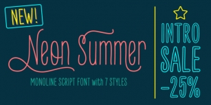 Neon Summer Font Download