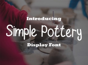 Simple Pottery Font Download