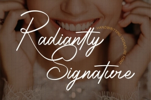 Radiantly Signature Font Download