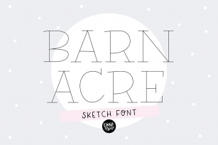 BARN ACRE Sketch Font Download