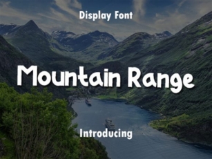 Mountain Range Font Download