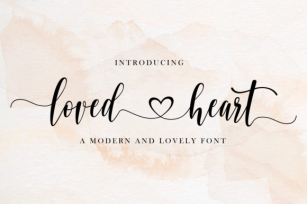 Loved Heart Font Download