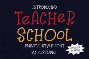Teacher School Font Download