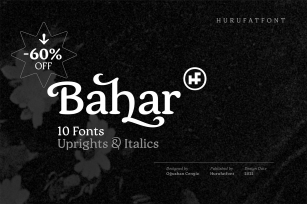 Bahar Retro Serif -60%Off Font Download