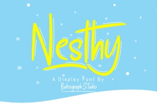 Nesthy Brush Font Font Download