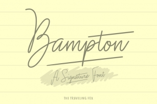 Bampton - Signature Type Font Download