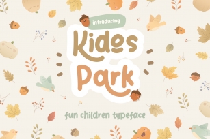 Kidos Park Fun Children Typeface Font Download