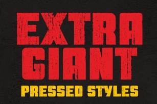 Extra Giant Pressed Font Download
