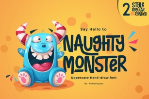 Naughty Monster Font Download