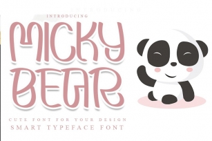 Micky Bear Font Download