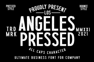 Los Angeles Press Business and Magazine Font Font Download