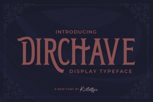 Dirchave - Display Typeface Font Download