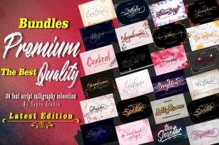 Bundles Premium The Best Quality Font Download
